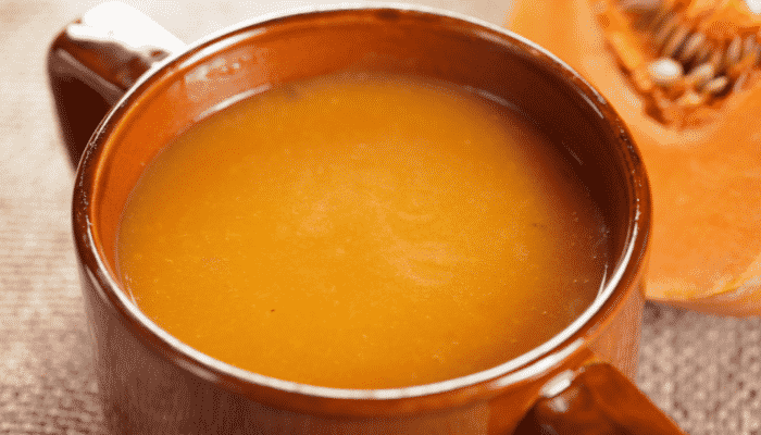 Receita rápida de sopa de abóbora nutritiva