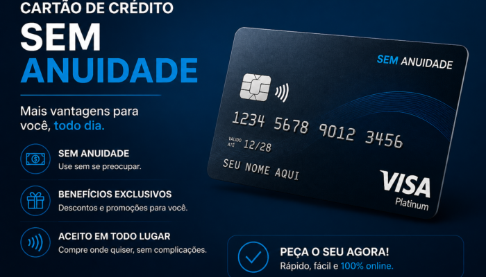 cartão de crédito sem anuidade