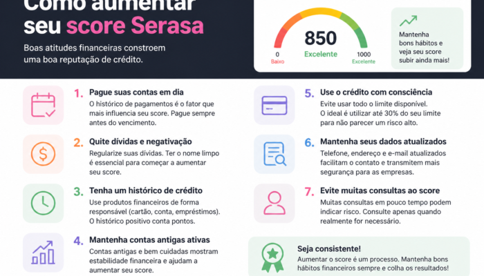 como aumentar score serasa